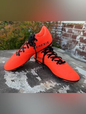 Adidas Nemeziz 19.4 FxG Junior Size 4.5 Orange Black Futbol Soccer Cleats EH0507